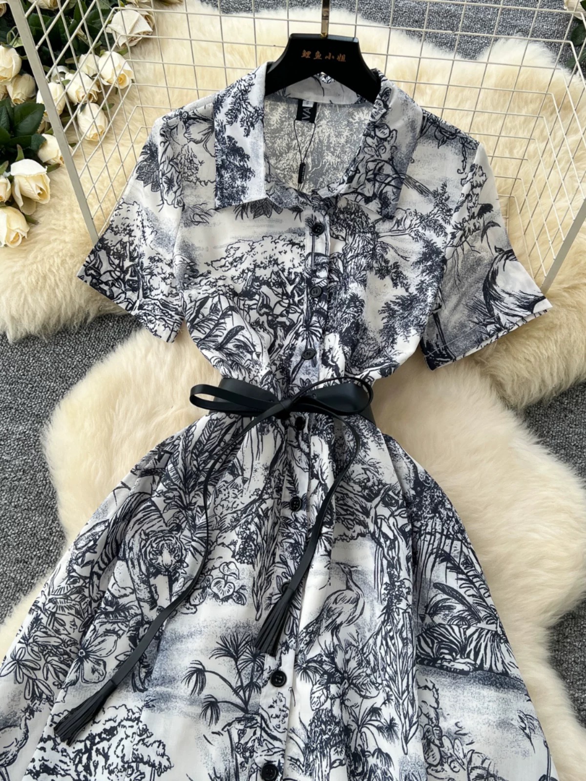 Modern material dress CD853 images